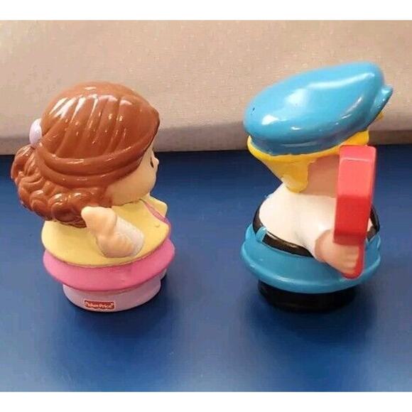 Fisher-Price Little People 2001 Mom 2009 Crossing Guard Replacement Figures - Picture 4 of 9